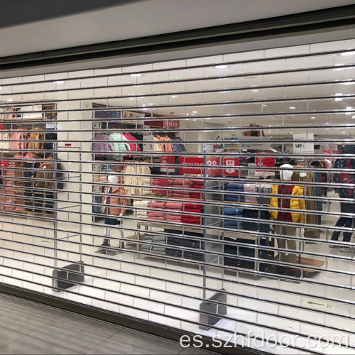 Mall Store Puerta de cristal plegable transparente